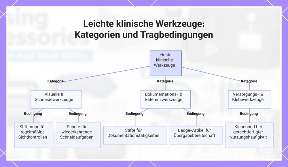 Leichte klinische Werkzeuge nach Kategorie und Tragebedingung