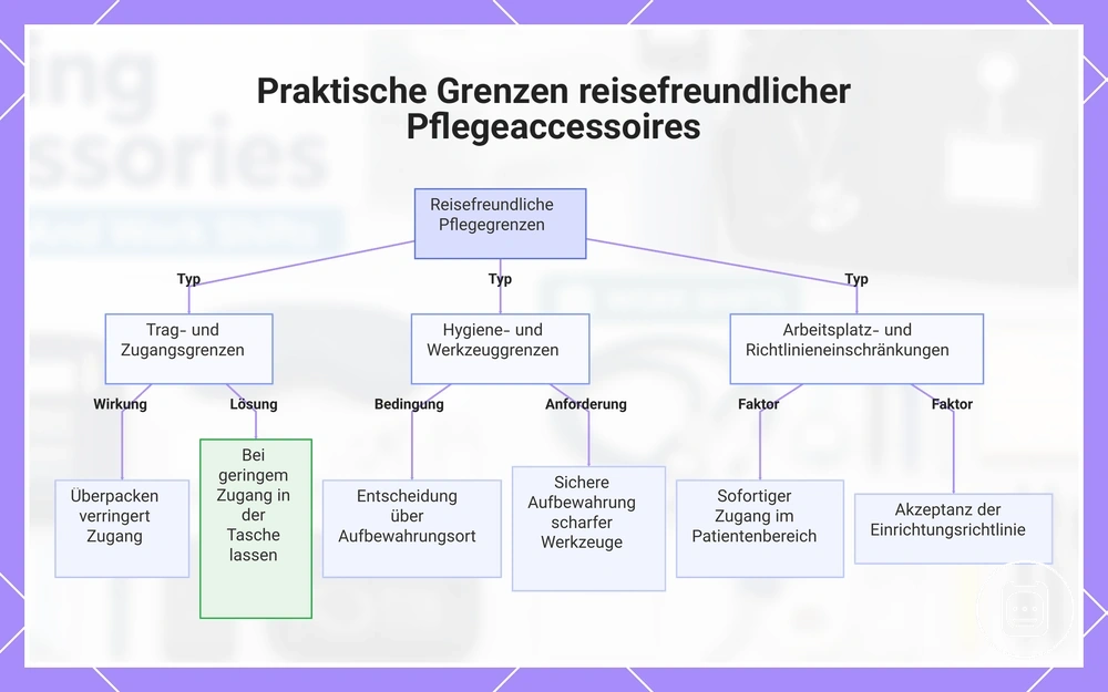 Praktische Grenzen von reisefreundlichem Pflegezubehör