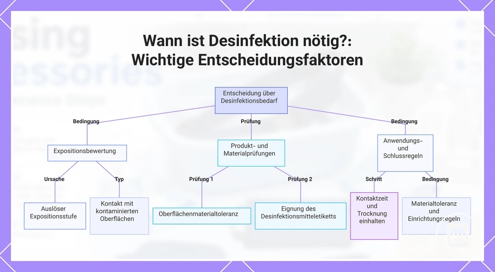 Wann Desinfektion nötig ist: wichtige Entscheidungsfaktoren zu Exposition, Materialverträglichkeit und Anwendung