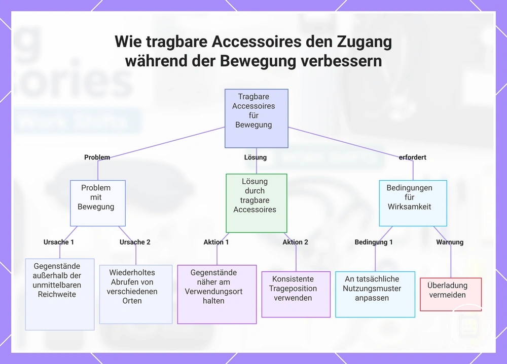 Wie tragbares Pflegezubehör den Zugriff während der Bewegung unterstützt