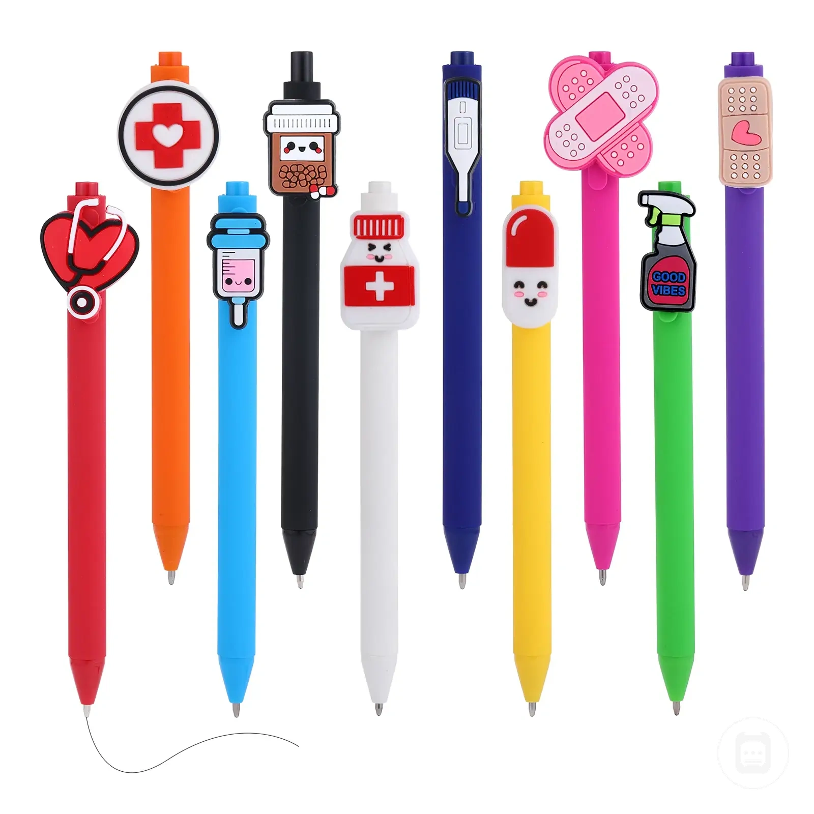 Set of nurse pens for work notes and daily nursing use