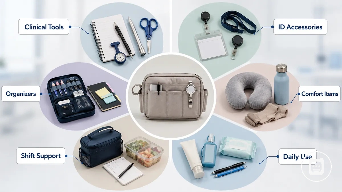 Comparison of common nursing accessory groups by function and daily use