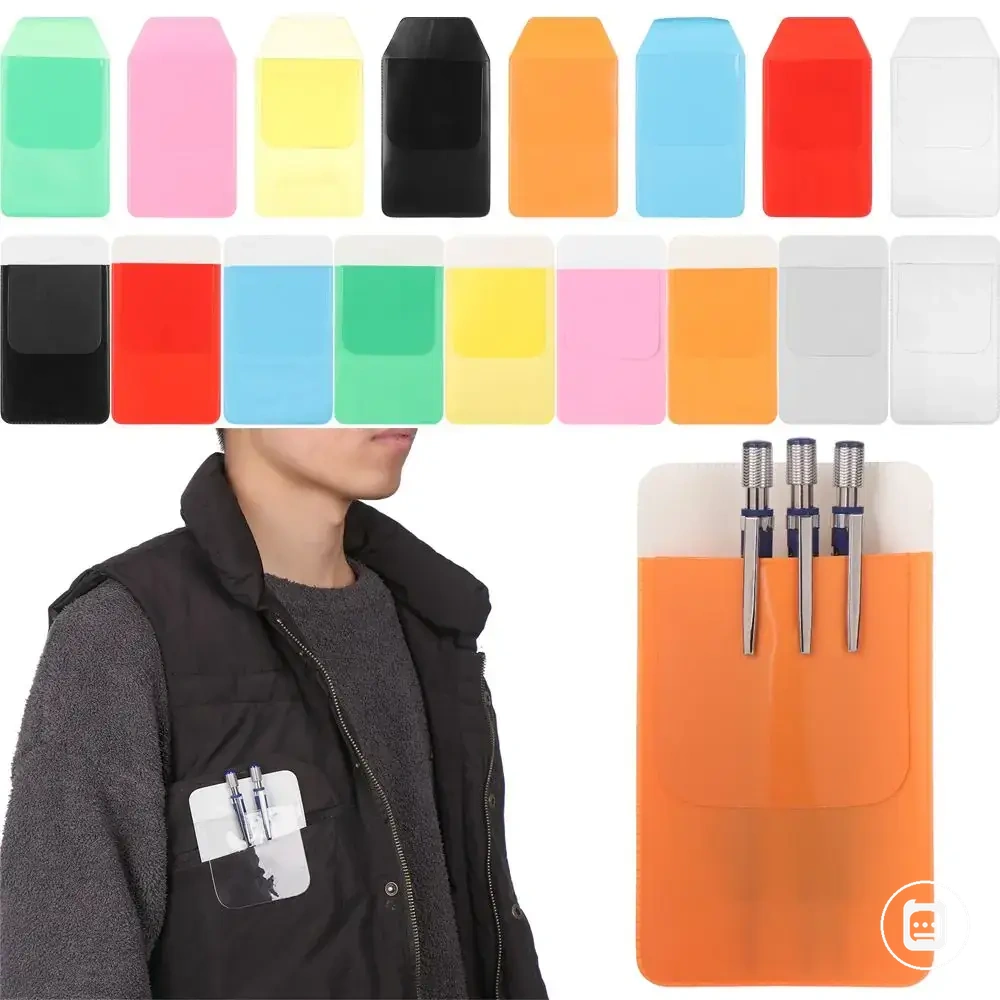 Funda de bolsillo de PVC colorida para bolígrafos de médicos y enfermeros