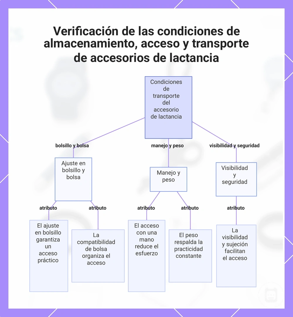 Condiciones de almacenamiento, acceso y transporte de accesorios de enfermería