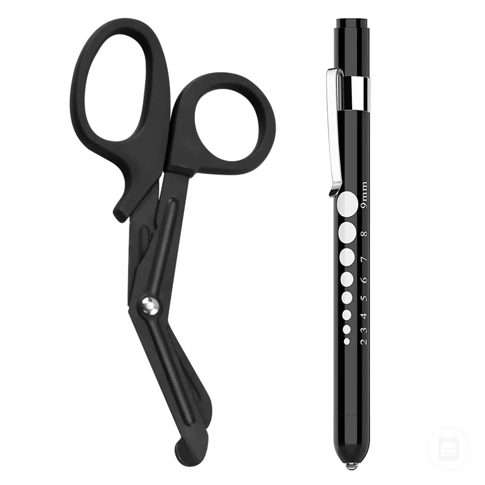 Set de ciseaux médicaux et lampe stylo pour matériel infirmier