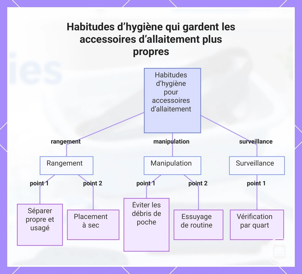 Habitudes d’hygiène qui gardent les accessoires de soins infirmiers plus propres