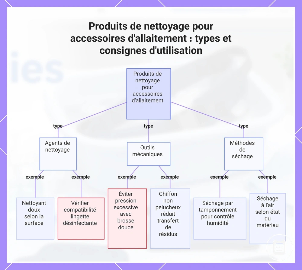 Produits de nettoyage pour accessoires de soins infirmiers : types et consignes d'utilisation