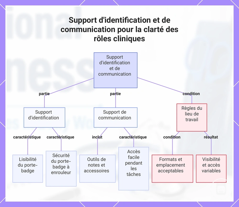 Soutien à l’identification et à la communication pour la clarté des rôles cliniques