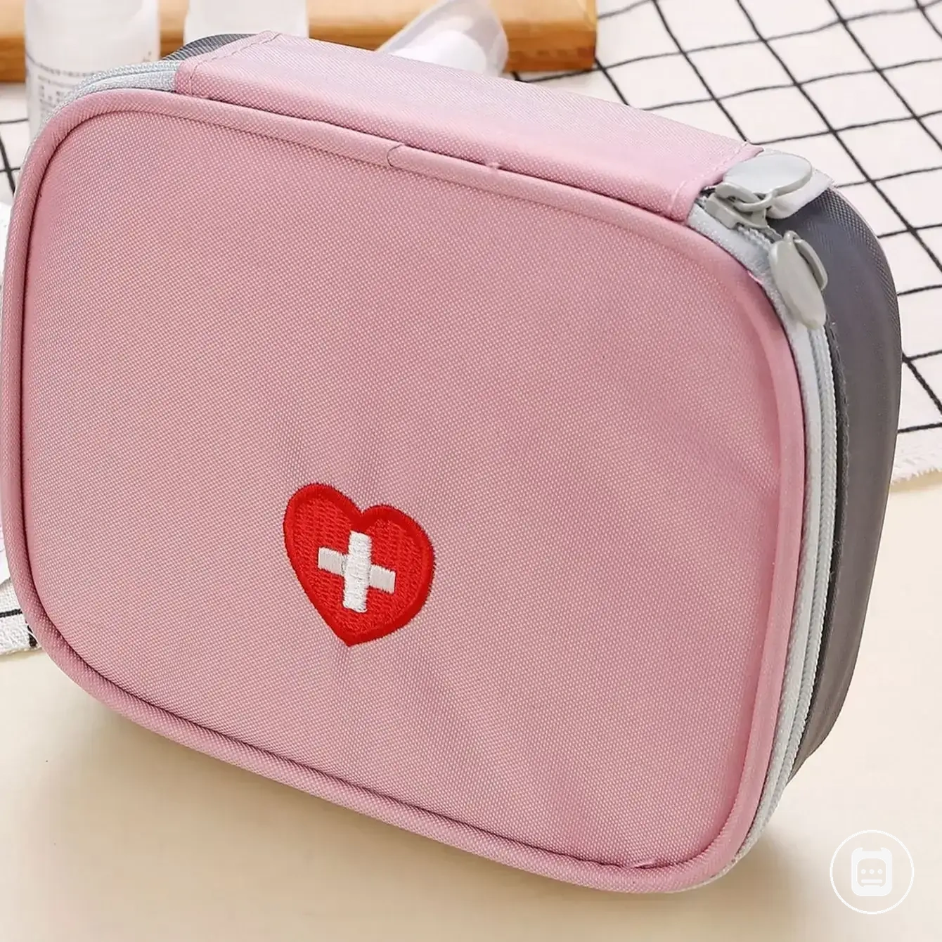 Bolsa portátil de primeiros socorros para deslocamentos, camping e itens médicos domésticos