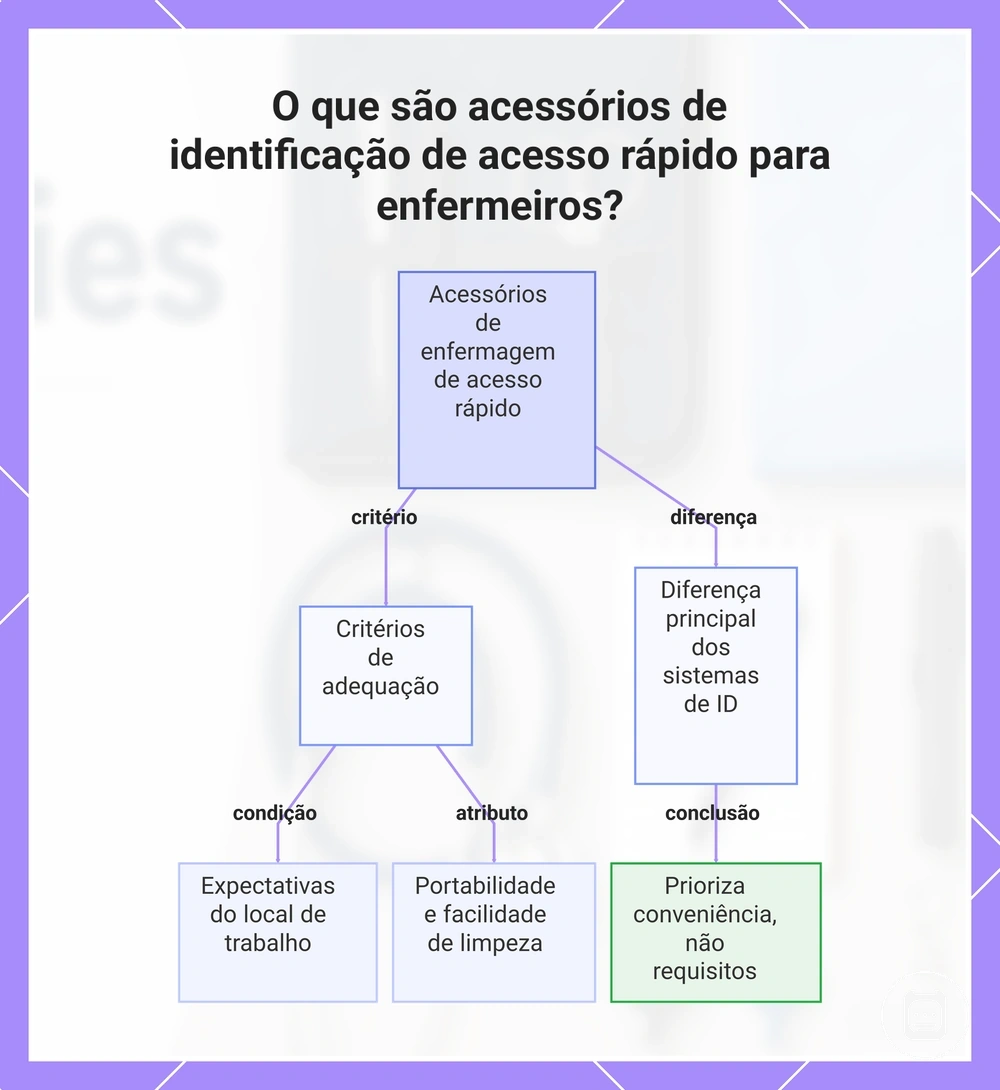 Fatores de adequação de acessórios de identificação de acesso rápido para enfermeiros