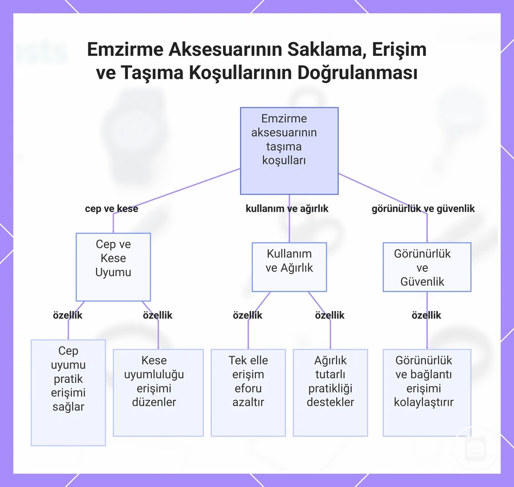 Hemşirelik aksesuarının saklama, erişim ve taşıma koşullarının doğrulanması