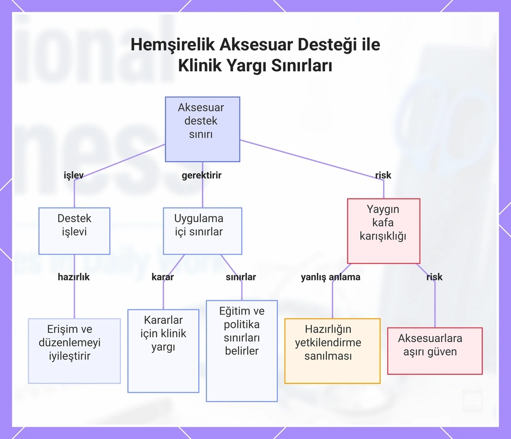 Hemşirelik aksesuar desteği ile klinik muhakeme sınırları