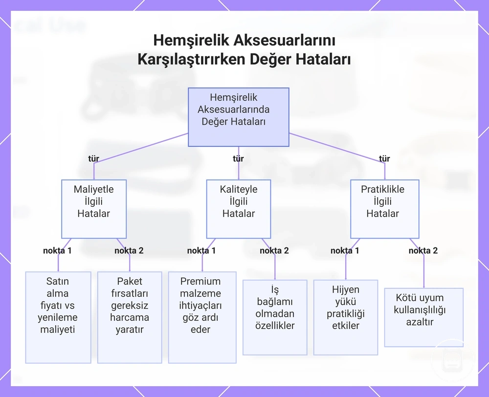 Hemşirelik aksesuarlarını karşılaştırırken yapılan maliyet, kalite ve kullanım değeri hataları