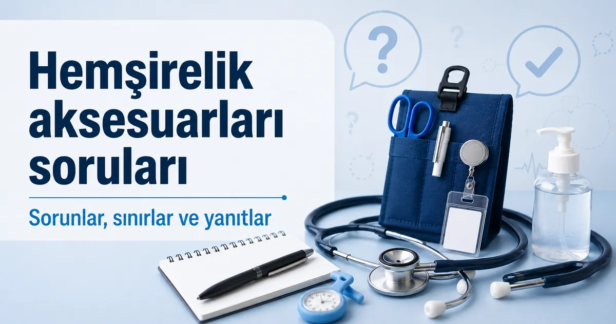 Kullanım, güvenlik sınırları ve yaygın sorunlara göre düzenlenmiş hemşirelik aksesuarları